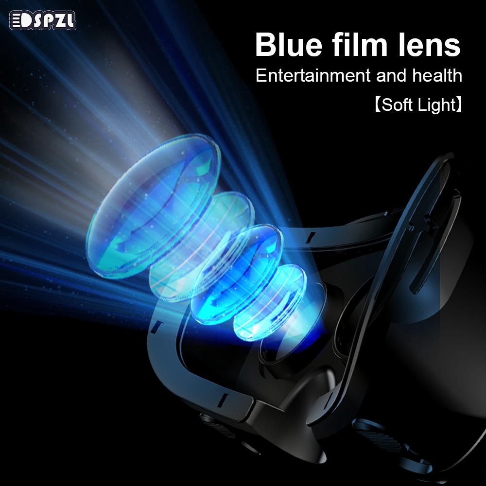 VR Headset Glasses 3D VR Glasses Virtual Reality Glasses Aspheric Lens Head-Mounted Mobile Phone Focus Adjustment