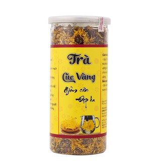 Trà hoa cúc Tiến vua sấy khô 200gr, trà cúc vàng giúp sáng mắt đẹp da, giải nhiệt thanh lọc cơ thể - TCD