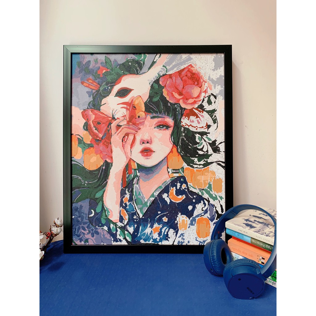 Khung Tranh Viền TỰ LẮP Cho Tranh Số hoá tự tô khổ 40x50 - THAO TÁC ĐƠN GIẢN- DỄ DÀNG THÁO LẮP - KHÔNG KÍNH | BigBuy360 - bigbuy360.vn