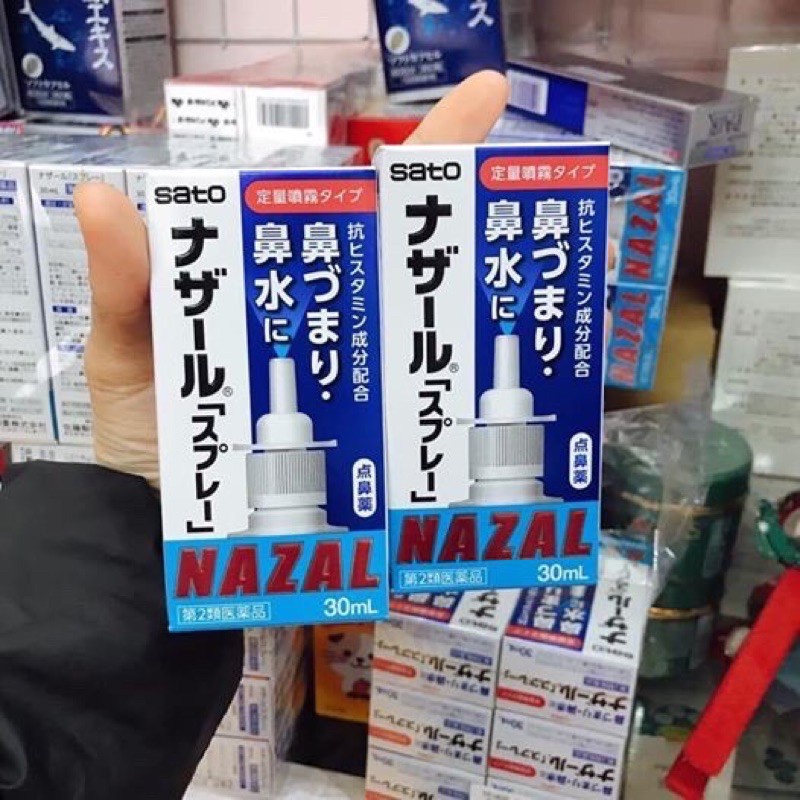 Xịt mũi viêm xoang Nazal Nhật Bản Sato