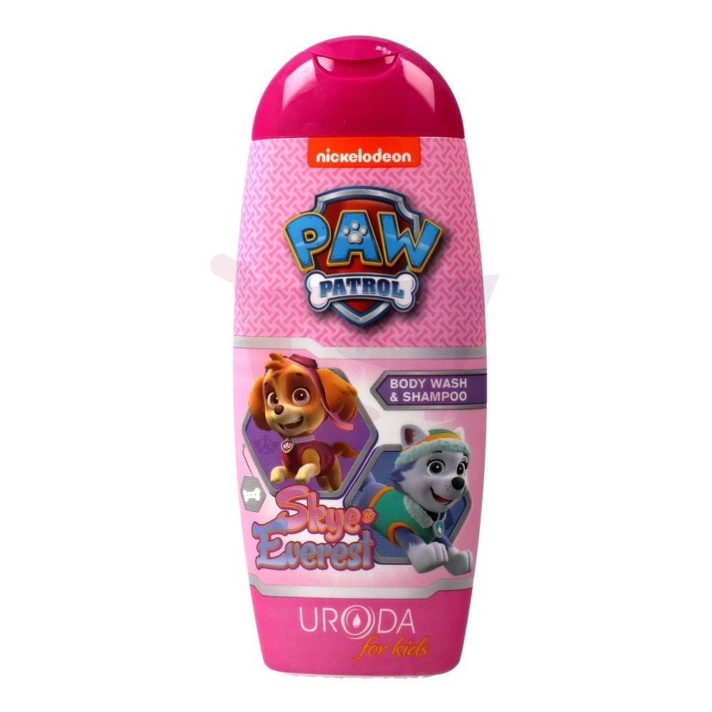 DẦU GỘI VÀ TẮM DƯỠNG THỂ 250ML URODA PAW PATROL PINK 2&1 DÀNH CHO TRẺ EM TRÊN 3 TUỔI – ĐỘI CHÓ CỨU HỘ HỒNG