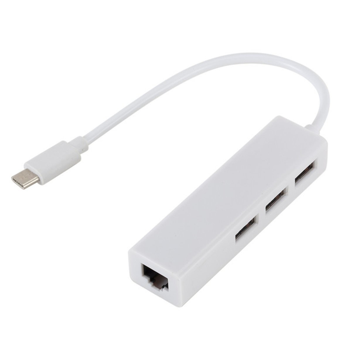 Multiple USB-C USB 3.1 Type-C To USB RJ45 Ethernet Lan Adapter Hub Cable