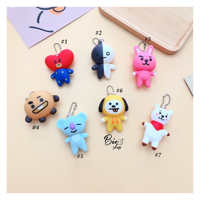 MÓC KHOÁ BT21 NHỰA