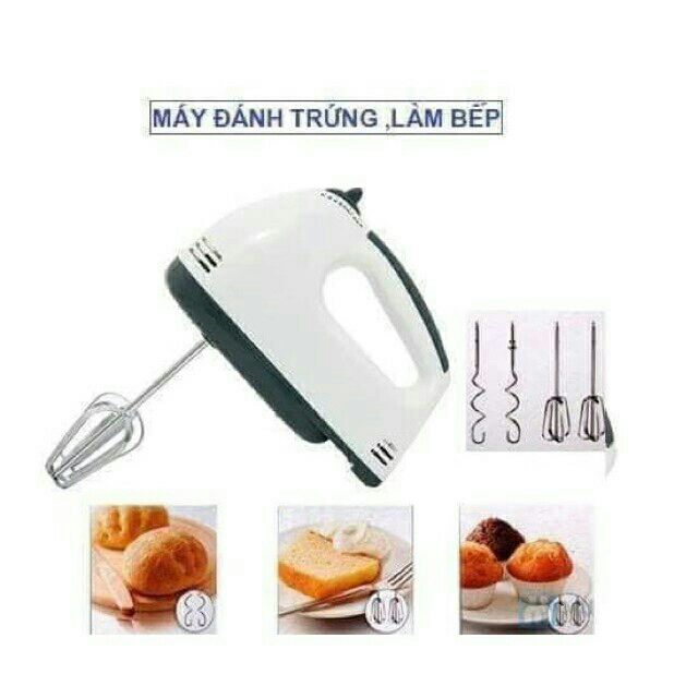 Máy đánh trứng cầm tay 7 tốc độ tiện lợi