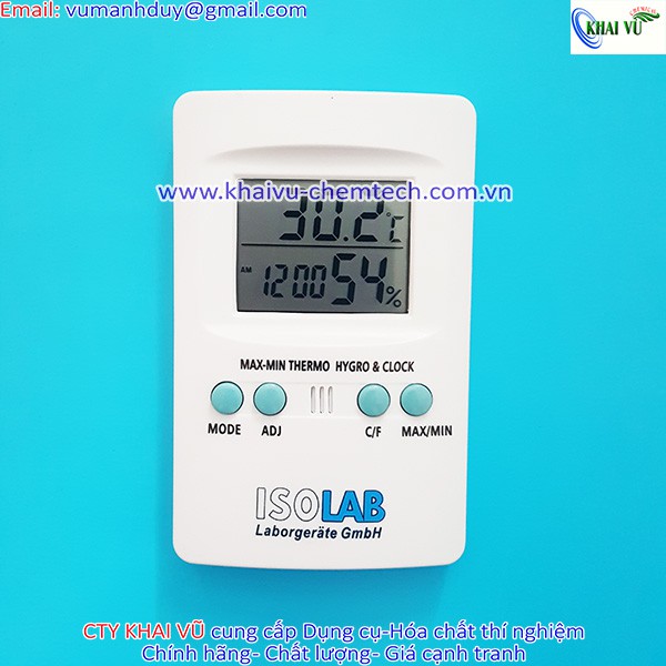 [HÀNG ĐỨC] Nhiệt ẩm kế để bàn – Isolab