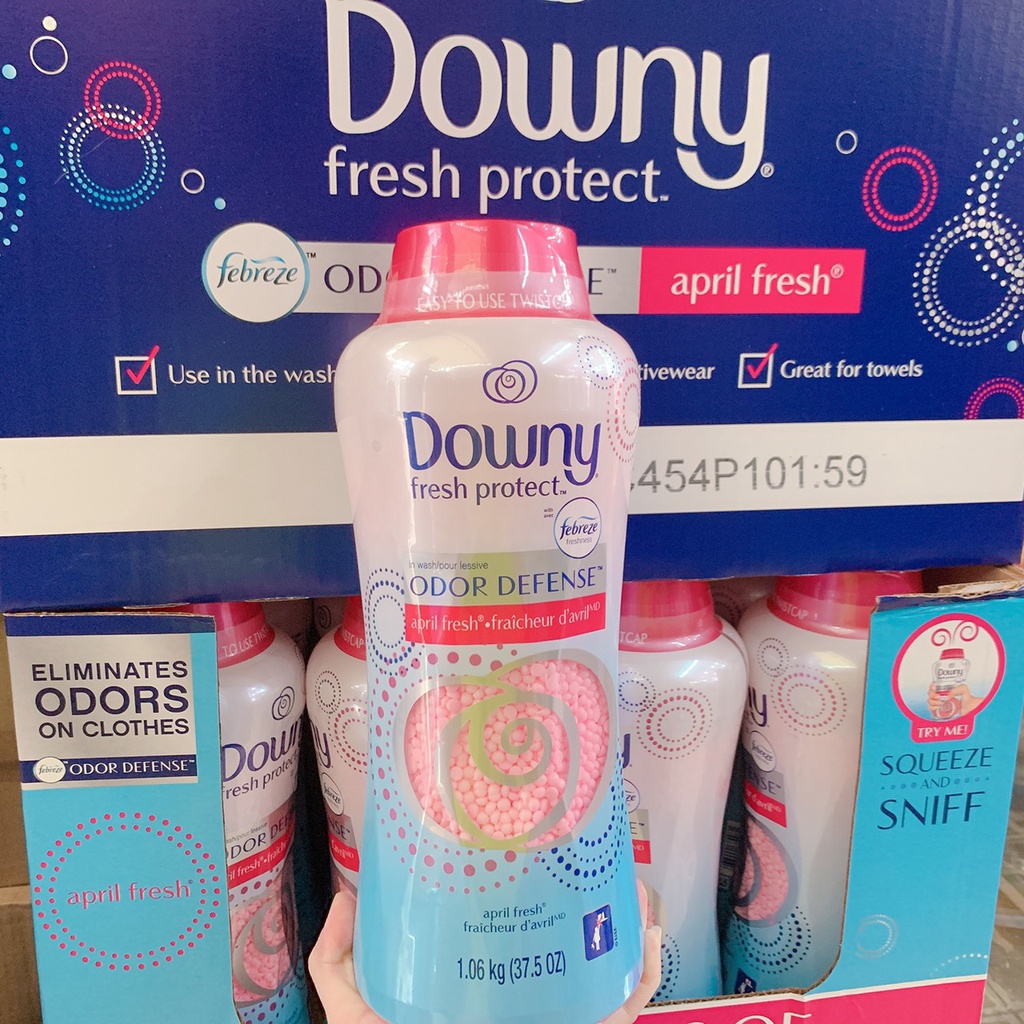 [HÀNG MỸ] Viên Xả Downy Fresh Protect Mỹ, Mềm Vải Thơm Quần Áo, Hương Hoa Hồng 1.06kg - Wincy Mart
