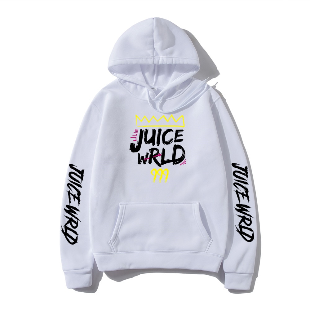 Áo Hoodie Màu Trắng Đen Đỏ In Chữ Juice Wrld Juicewrld 2021