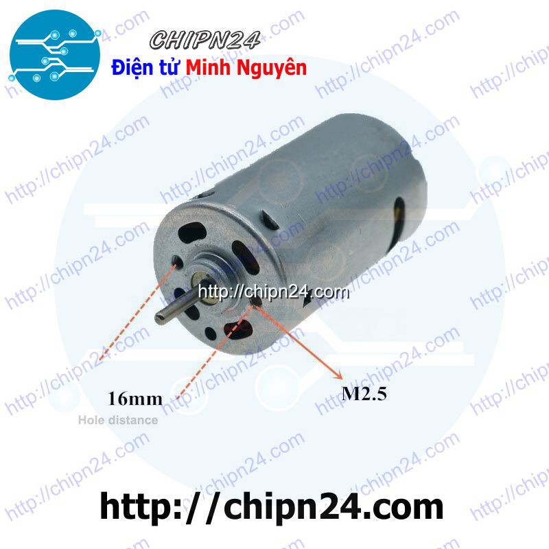 [1 CÁI] (H125) Động cơ 390 1 trục 2.3mm RS390 RP309