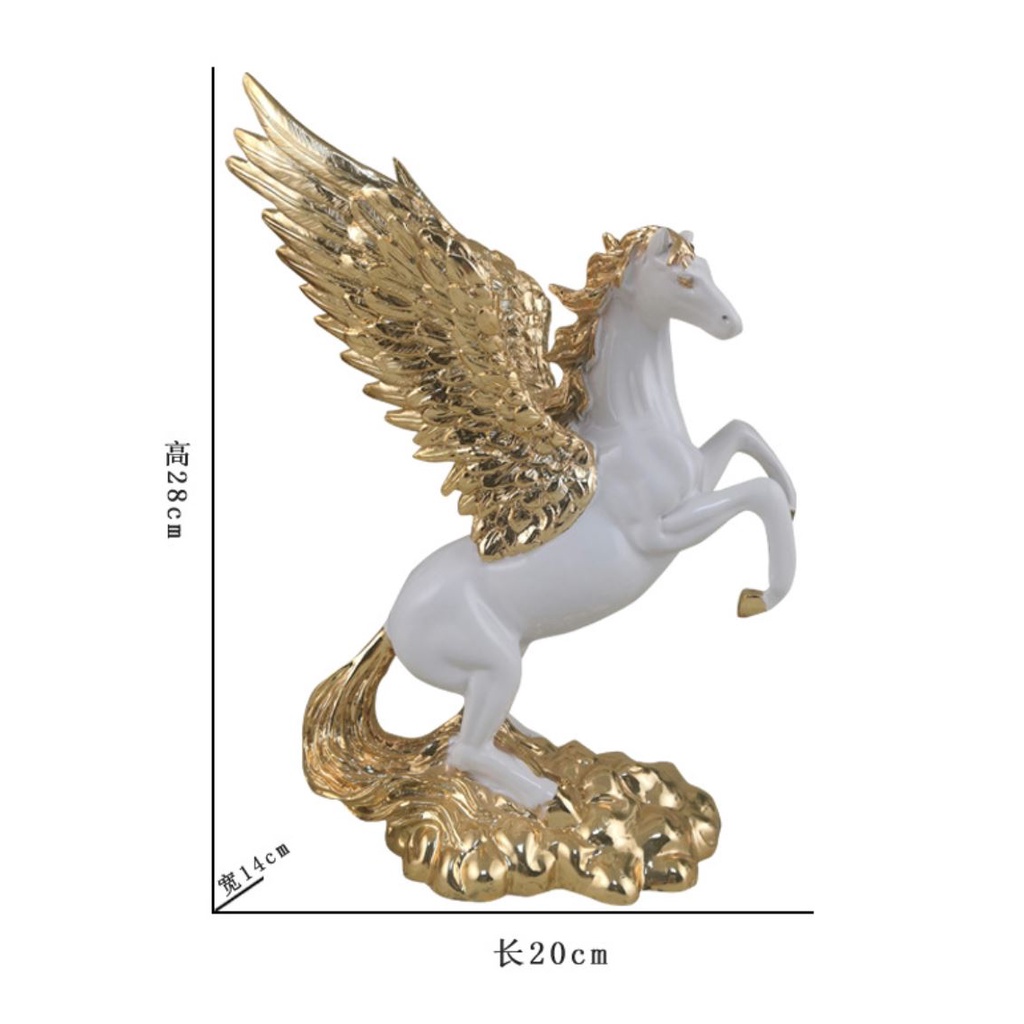 Quà tặng tân gia . Quà tặng sếp. tượng phong thủy khảm vàng công nghiệp . tượng ngựa phong thủy.