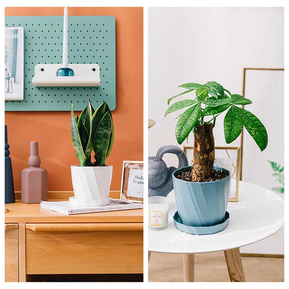 SUYO Flower Pot Beautiful Pastoral Garden Supply Home Office Decor Plastic Fleshy Flowerpot