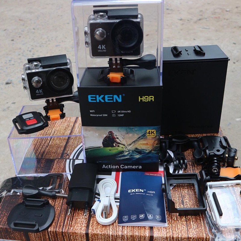 (Ảnh thật-video sp) Camera Hành Trình Eken H9R 4K Ultra HD Wifi -Bảo Hành 12 Tháng