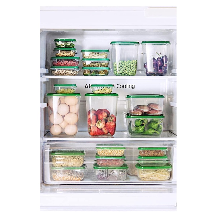 Bộ hộp đựng thực phẩm 17 món - Set 17 hộp nhựa tủ lạnh cao cấp bảo quản đồ ăn