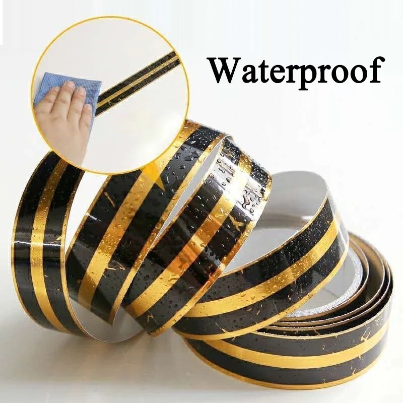 Cuộn Băng Keo 5m Màu Đen Vàng Dán Sàn Nhà Chống Nước
