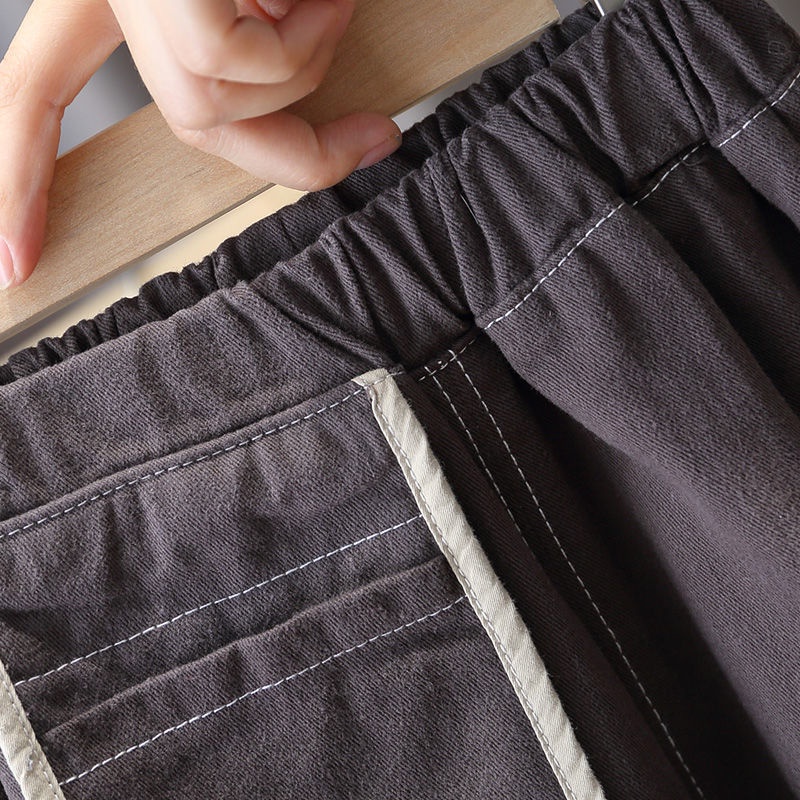 Quần Yếm Cotton Trơn Dáng Rộng Phong Cách Mới 2022 Cho Bé