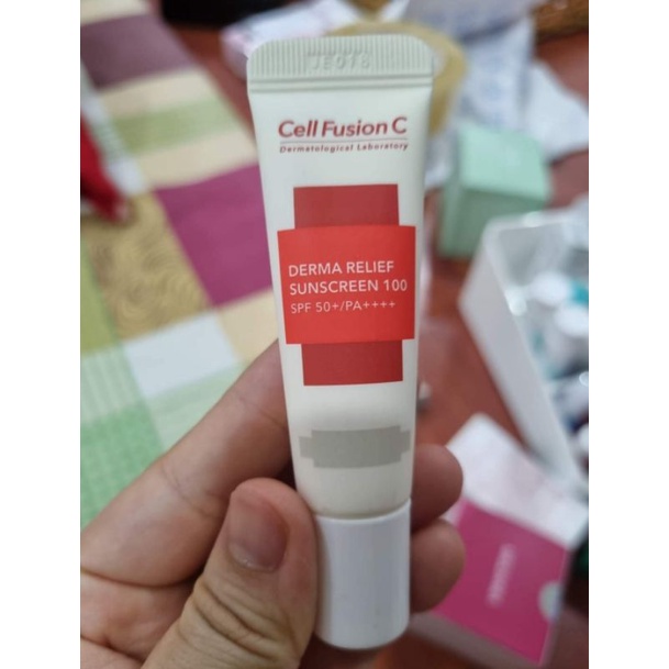 Tuýp mini 10ml Kem chống nắng Cell Fusion Laser Sunscreen 100 SPF50+/PA+++