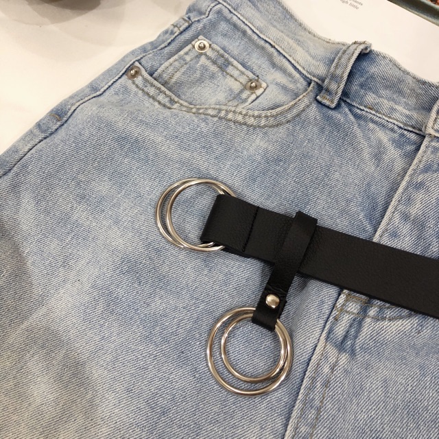 Thắt lưng nữ tròn kèm khoen không lỗ đơn giản dễ phối bản 2.8cm TL122 - Thắt Lưng Giá Tốt