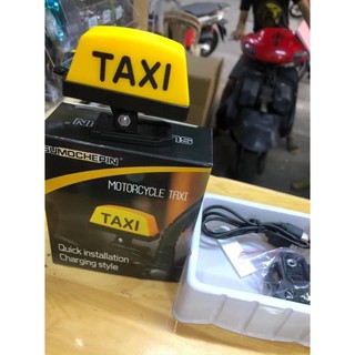 Đèn taxi gắn kính chiếu hậu-sạc pin