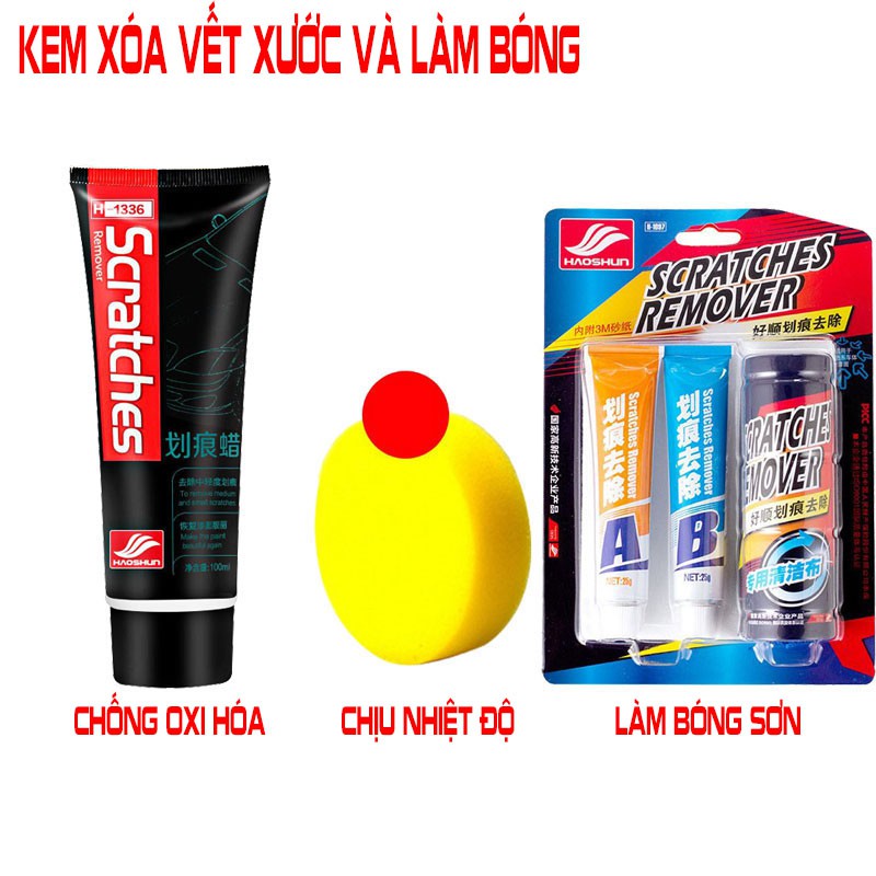 Kem phục hồi xóa vết xước sơn xe ô tô HAOSHUN SCATCHES thần thánh chống rỉ sét ngăn cản ô xi hóa