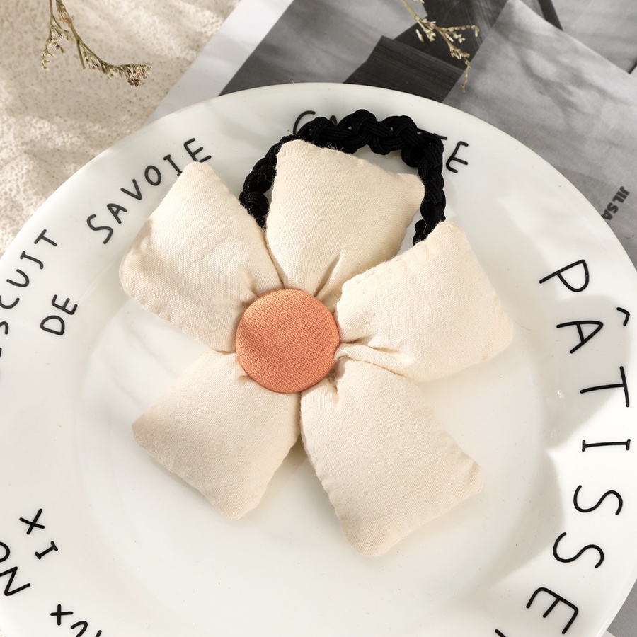 Dây Buộc Tóc Cao Su Co Giãn Đính Hoa Dễ Thương Phong Cách Hàn Quốc Cho Bé Gái