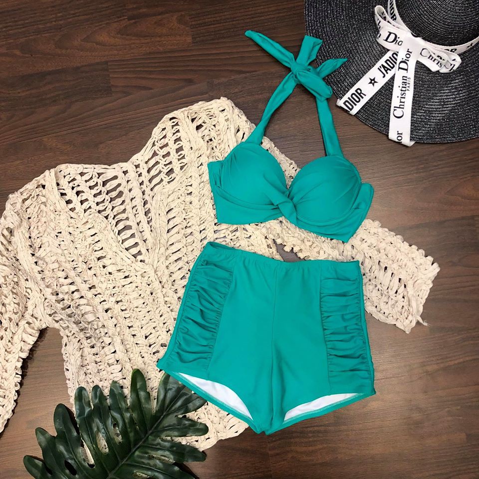 Đồ Bơi Nữ Hai Mảnh Quần Đùi Mặc Đi Biển Bin Sport BHV053 | BigBuy360 - bigbuy360.vn