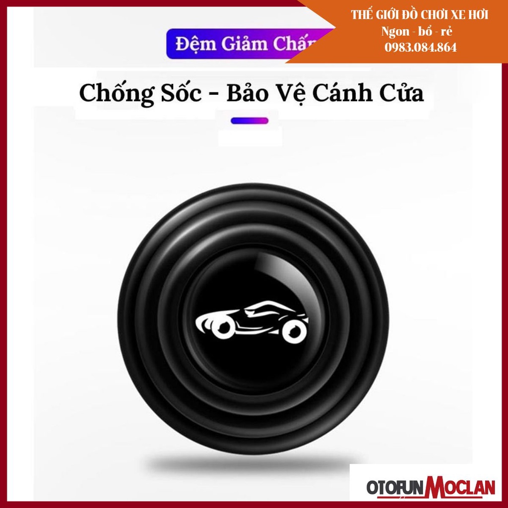 Nút Dán Giảm Lực Đóng Cửa Xe Ô Tô, Miếng Dán Chống Sốc - Bảo Vệ Xe - nút giảm chấn