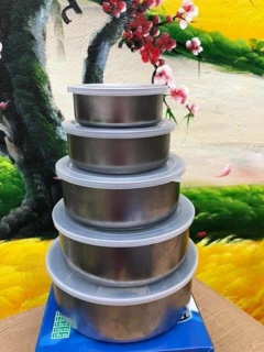 BỘ 5 BÁT INOX ĐỰNG THỨC ĂN