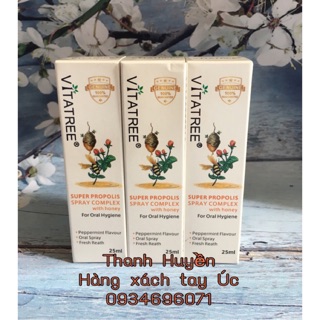 Xịt keo ong Vitatree của Úc hàng chuẩn