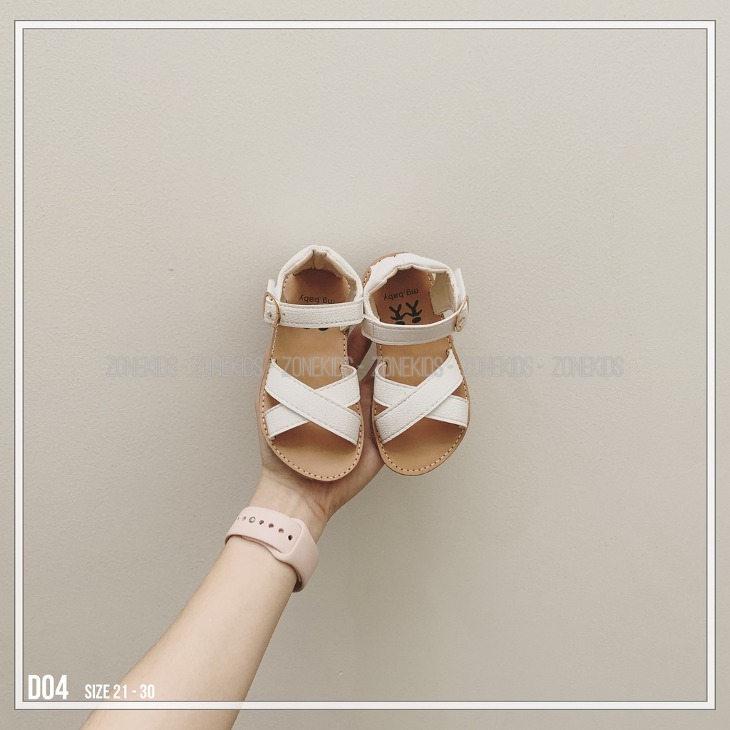 Dép sandal quai chéo cho bé gái Zonekids - D04