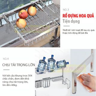 KỆ CHÉN (BÁT) ĐA NĂNG INOX 85cm và 95cm