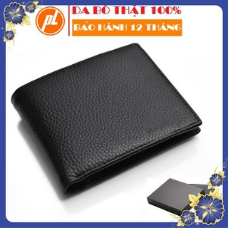 Ví nam da thật đẹp kiểu ngang đứng đắng | bóp da bò đựng tiền , thẻ minni phối thắt lưng | lt01