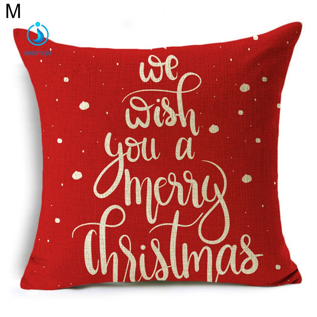 Vỏ Gối In Họa Tiết Giáng Sinh Dễ Phối Đồ Tái Sử Dụng