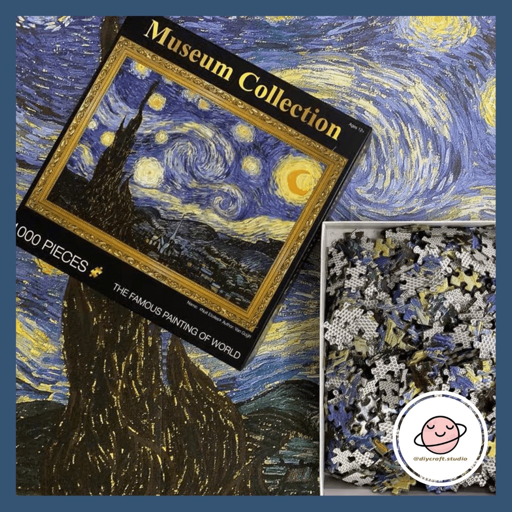 Tranh ghép hình Museum Collection 1000 mảnh - Jigsaw Puzzle 1000pcs - VANGOGH, CLAUDE MONET, LEONARDO DA VINCI ...