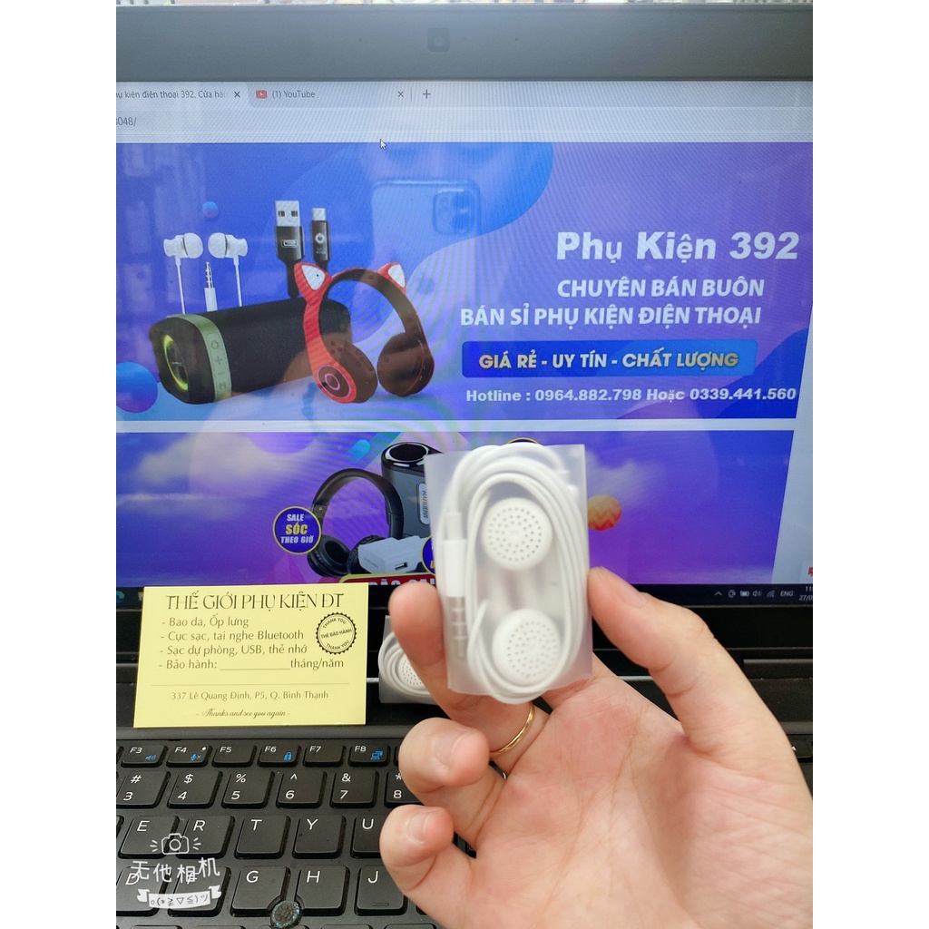 Tai Nghe Z.in O.PPO -Tai nghe có dây zi.n op Chống ồn tai nghe điện thoại jack 3.5mm.Cam kết zi.n .Bảo hành 3 tháng