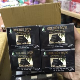 gel hút mụn nha đam, vitamin E, trà xanh, than tre hoạt tính nân bình