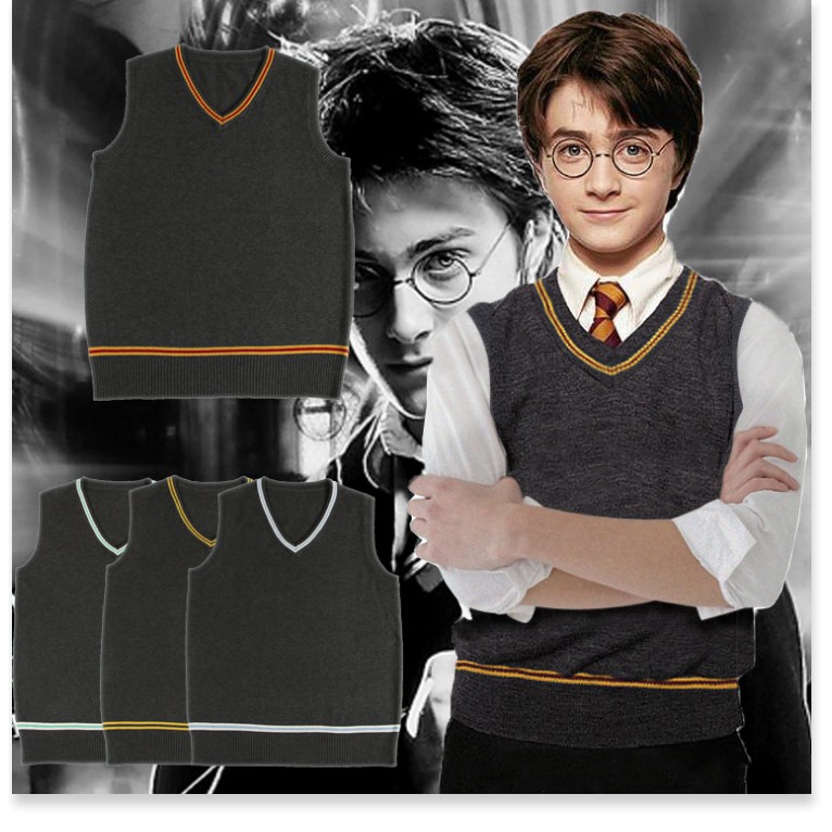 Harry Potter áo len cổ V  đồng phục