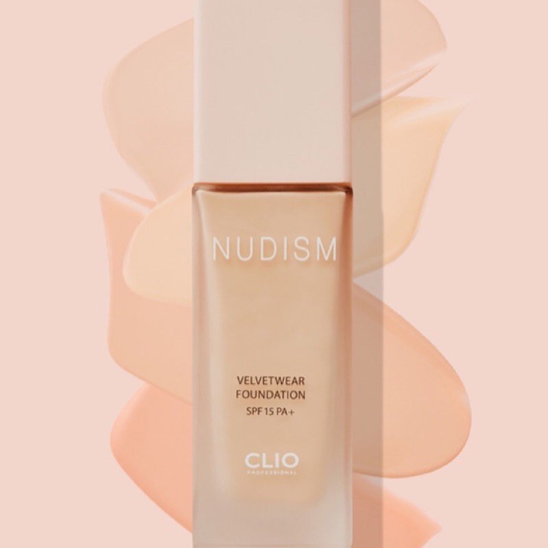 [SALE 60%] KEM NỀN Clio Nudism Velvet Wear foundation