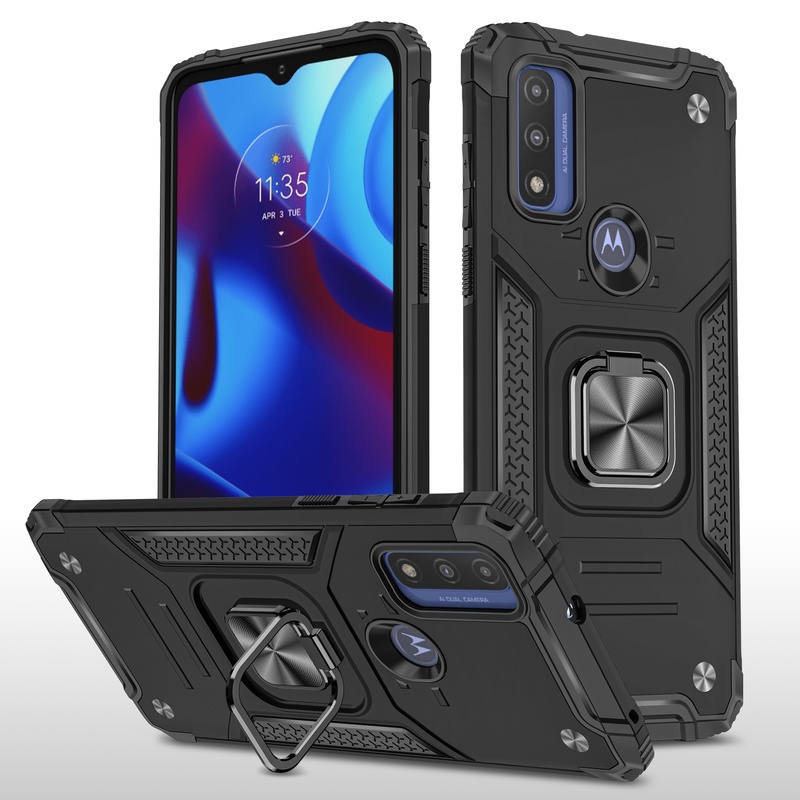 Ốp Điện Thoại Chống Sốc Có Giá Đỡ Kim Loại Cho Motorola Moto G Pure Play Stylus Power 2022 2021