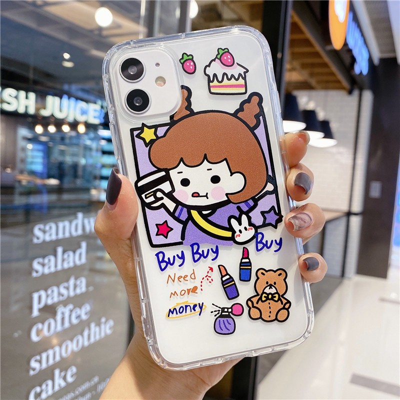 Ốp iphone-Ốp lưng Work hard and Buy trong suốt 5/6/6s/6s plus/7/8/7plus/8plus/x/xs/xs max/11/11pro max