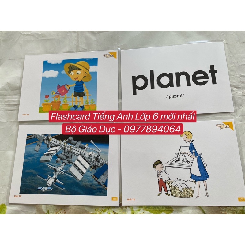 Flashcards Tiếng Anh Lớp 6, Lớp 7, Lớp 8  - Global Sucess 6, 7, 8- BGD mới nhất do Hoàng Văn Vân chủ biên