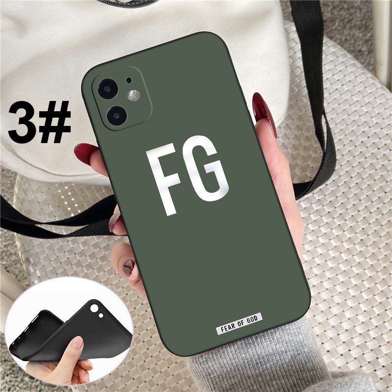 iPhone XR X Xs Max 7 8 6s 6 Plus 7+ 8+ 5 5s SE 2020 Soft Silicone Cover Phone Case Casing 53LQ FEAR OF GOD cool