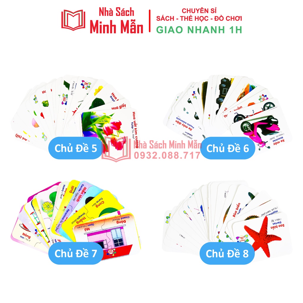 Sách - Bộ Thẻ Thông Minh Flashcard Việt Hà  - Phương Pháp Glenn Doman