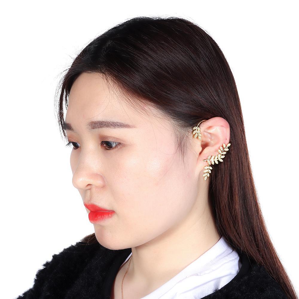 BSUNS Bông Tai Hình Chiếc Lá Thời Trang Dành Cho Nam Và Nữ