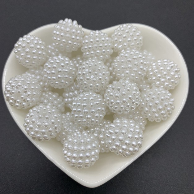 Ngọc trai giả kích thước 10mm 12mm 14mm 20mm dùng làm trang sức thủ công