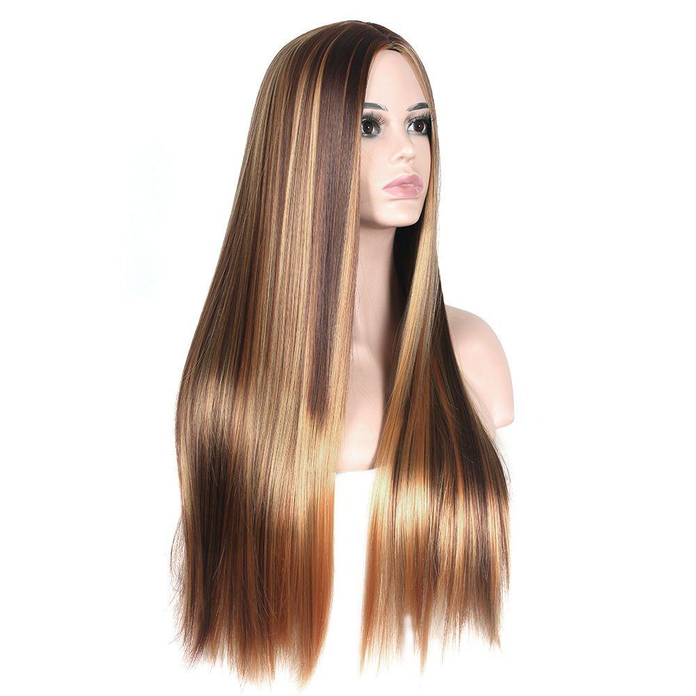 Bộ Tóc Giả Dài Thẳng Dày Dặn Thời Trang Cho Nữ