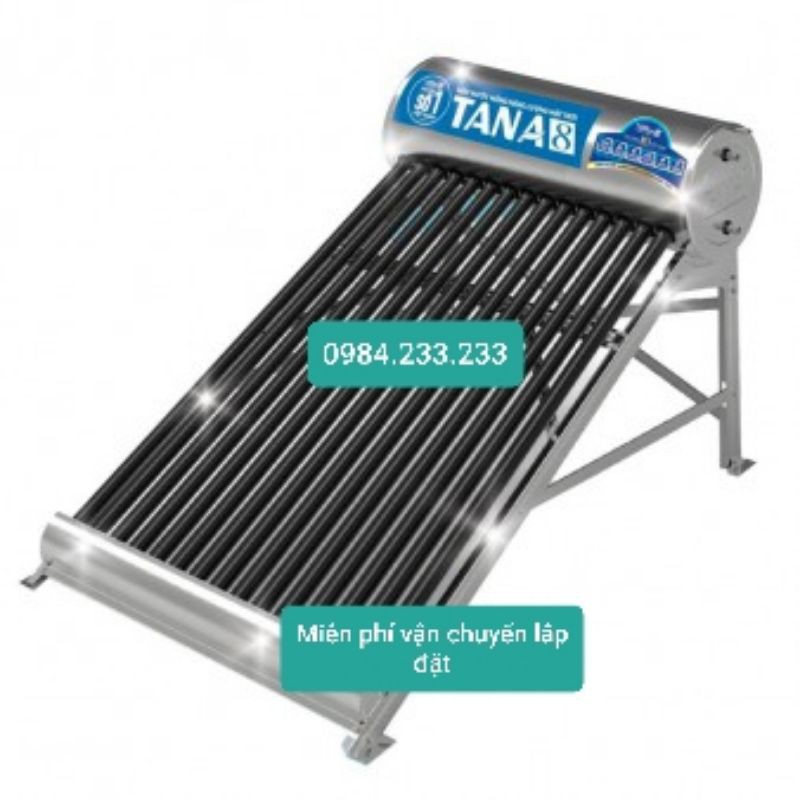 máy nước nóng NLMT Tân á 8 bộ ống strip tăng hấp thụ nhiệt 115%