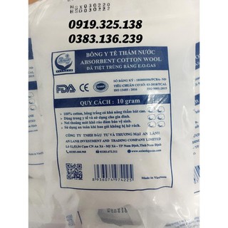 Bông y tế gói 10g an lành