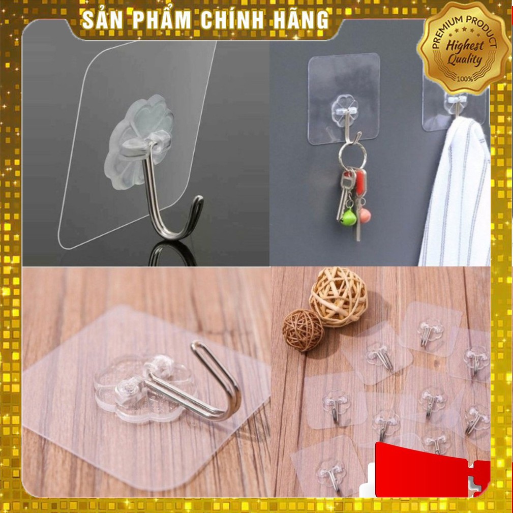 Móc Dán Treo Tường Dính Siêu Tốt Chịu Lực Giá Rẻ Tiện Lợi Ích