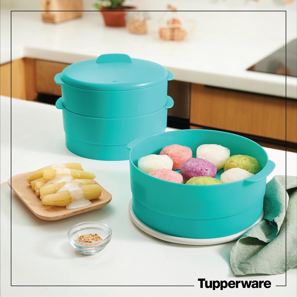 Xửng hấp 3 tầng Tupperware Steam It Paradise 20cm xuất xứ Hòa Kỳ