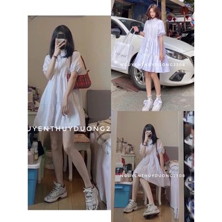 Váy baby doll cổ đức phong cách ulzzang