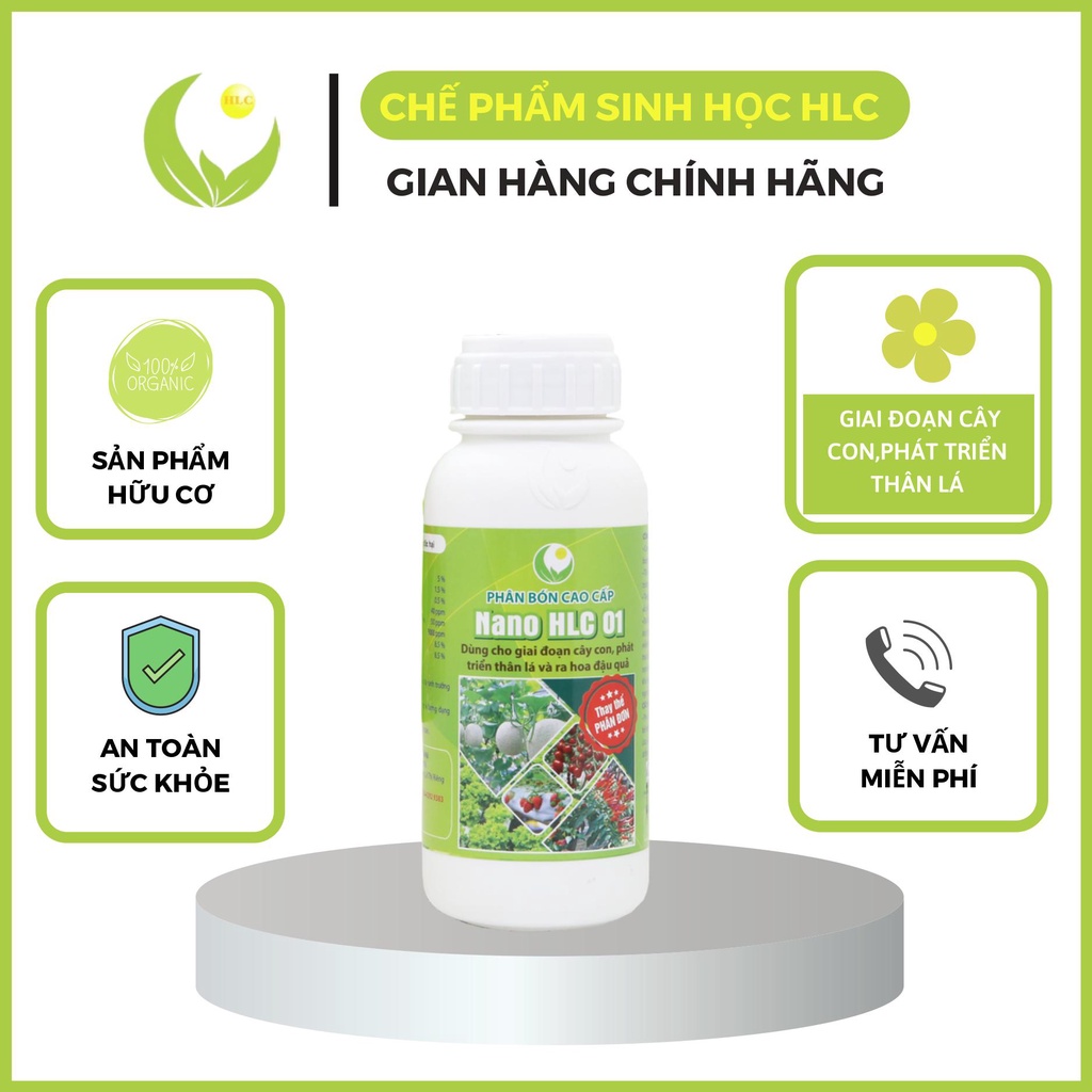 Phân bón cao cấp NANO HLC 01 500ML